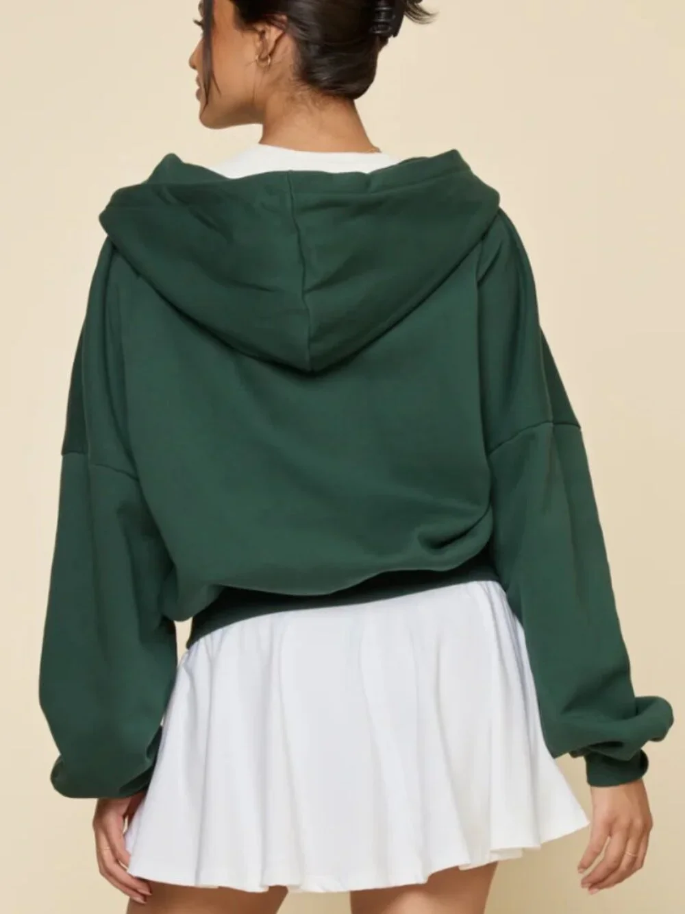 Zip Cloud Hoodie in Game Time Green - Picture 3 of 7